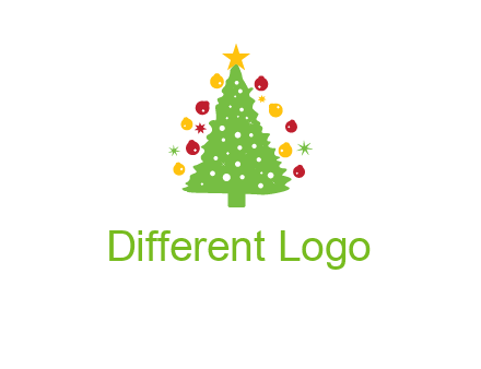 decorative christmas tree icon