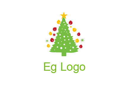 decorative christmas tree icon