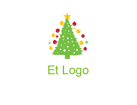 decorative christmas tree icon