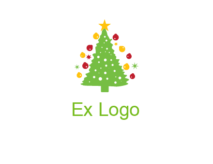 decorative christmas tree icon