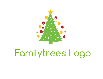 decorative christmas tree icon