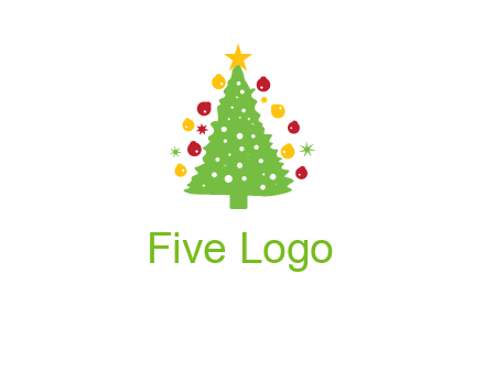 decorative christmas tree icon
