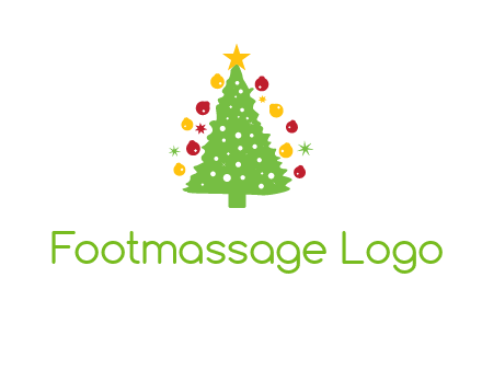 decorative christmas tree icon