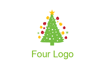 decorative christmas tree icon