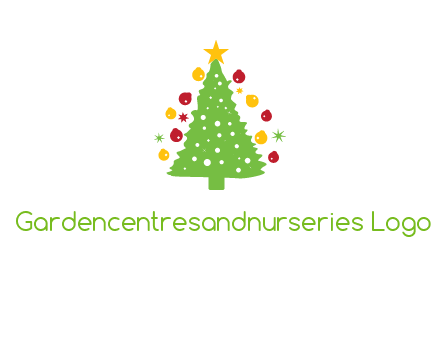 decorative christmas tree icon