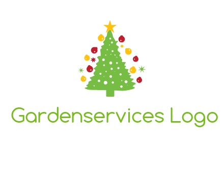 decorative christmas tree icon