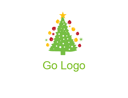 decorative christmas tree icon