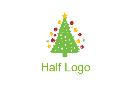 decorative christmas tree icon