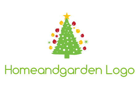 decorative christmas tree icon