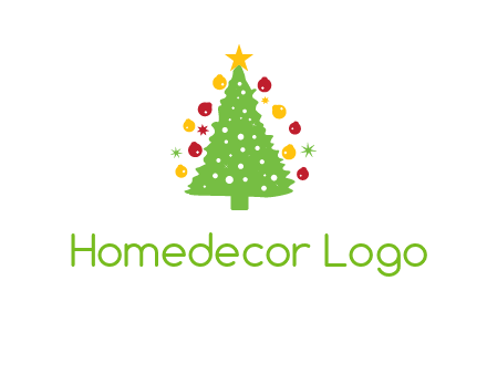 decorative christmas tree icon