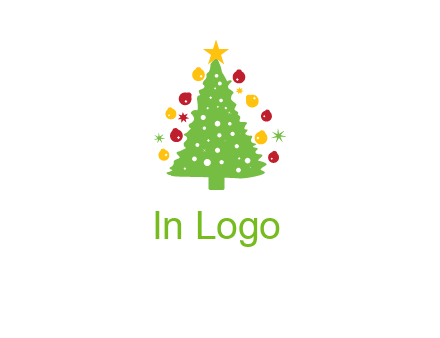 decorative christmas tree icon