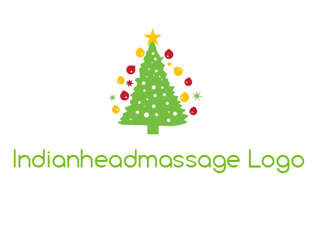 decorative christmas tree icon