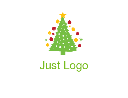 decorative christmas tree icon