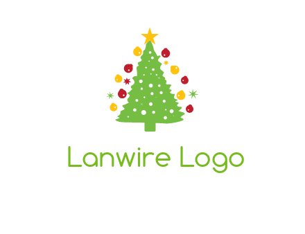 decorative christmas tree icon