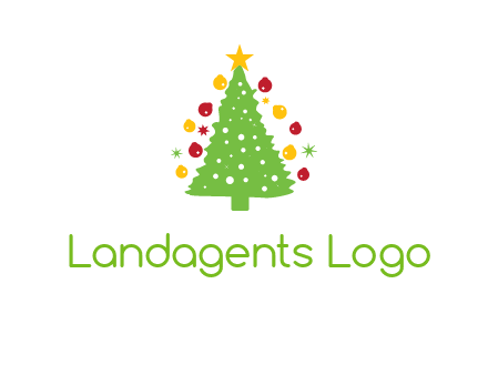 decorative christmas tree icon
