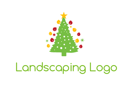 decorative christmas tree icon