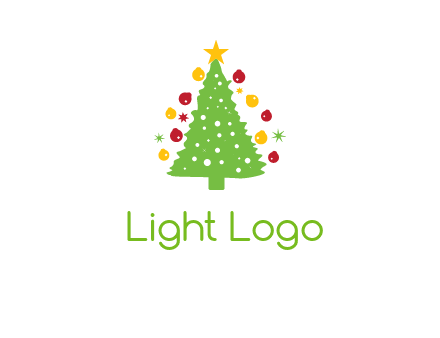 decorative christmas tree icon