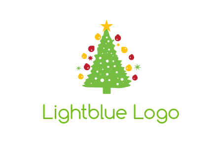 decorative christmas tree icon