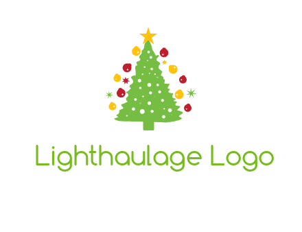 decorative christmas tree icon