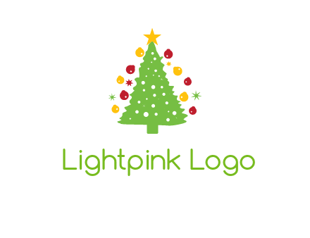 decorative christmas tree icon
