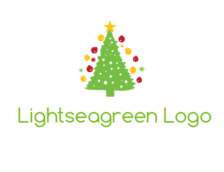 decorative christmas tree icon