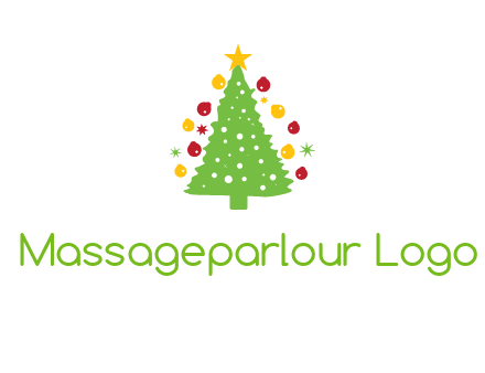 decorative christmas tree icon