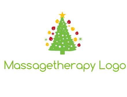 decorative christmas tree icon
