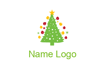 decorative christmas tree icon