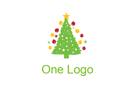 decorative christmas tree icon