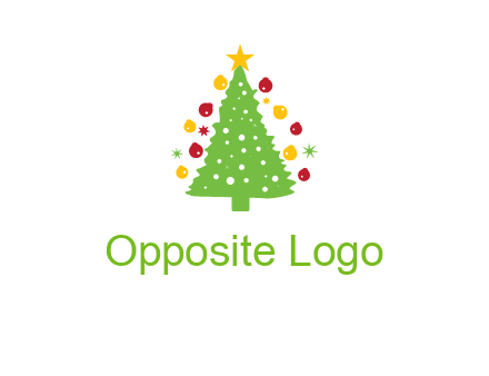 decorative christmas tree icon