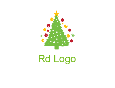 decorative christmas tree icon