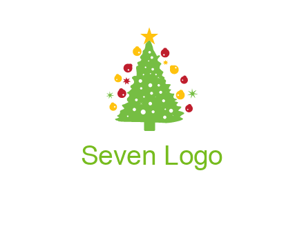 decorative christmas tree icon