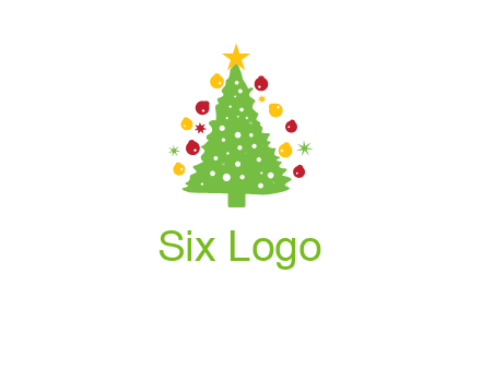 decorative christmas tree icon