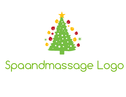 decorative christmas tree icon