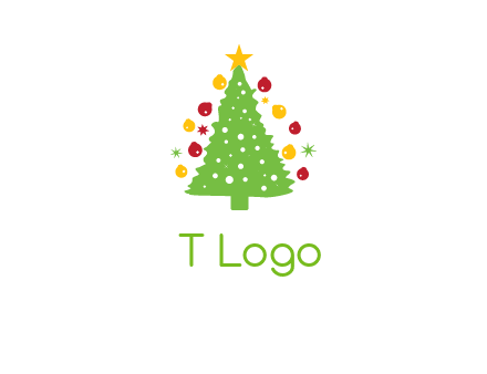 decorative christmas tree icon