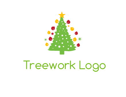 decorative christmas tree icon