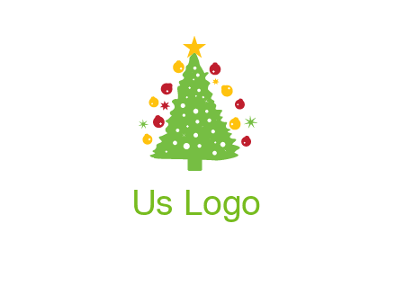 decorative christmas tree icon