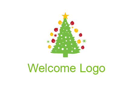 decorative christmas tree icon