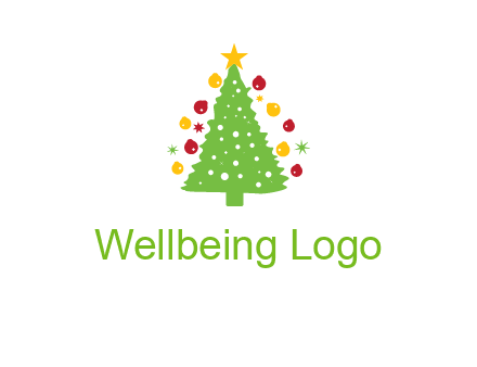 decorative christmas tree icon