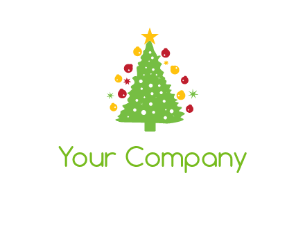 decorative christmas tree icon