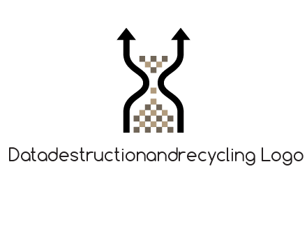 arrows and sand timer logo