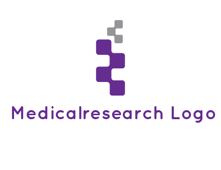 pixel in letter R shape logo