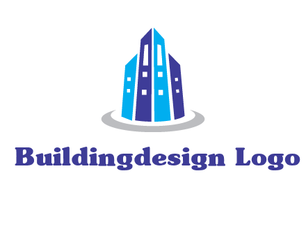 abstract skyscraper swoosh logo