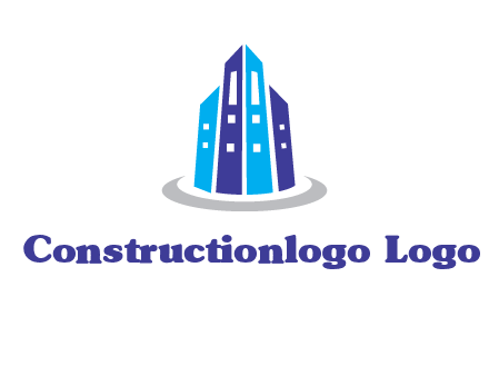 abstract skyscraper swoosh logo