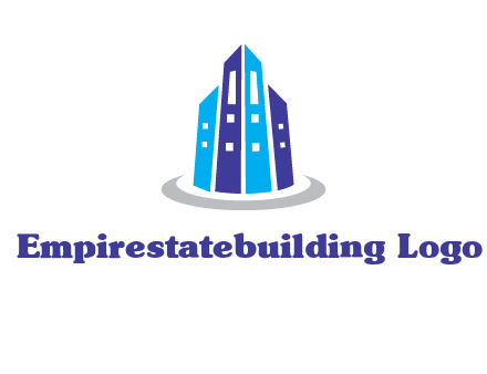 abstract skyscraper swoosh logo