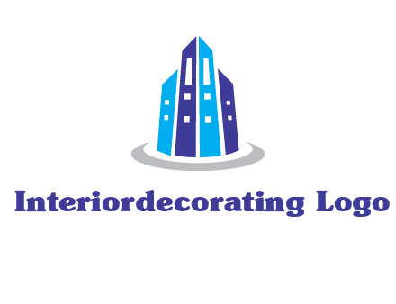 abstract skyscraper swoosh logo