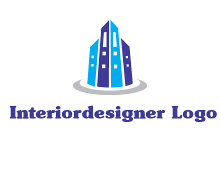 abstract skyscraper swoosh logo