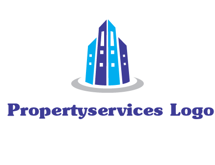 abstract skyscraper swoosh logo