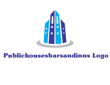 abstract skyscraper swoosh logo