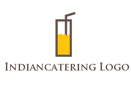 glass of juice with straw icon